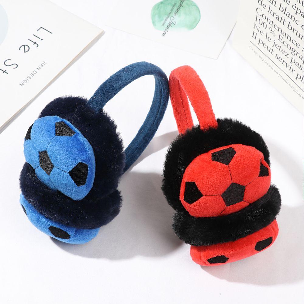 Мальчики И Девочки Футбол Вышитые Детские Наушники Чехол На Уши Повязка На Голову Плюшевые