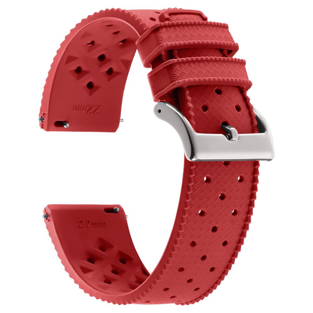 18/20/22mm Tropic Silicone Watch Straps for Seiko for Oris for Omega Quick Release Band Diving Waterproof Sports Rubber Bracelet