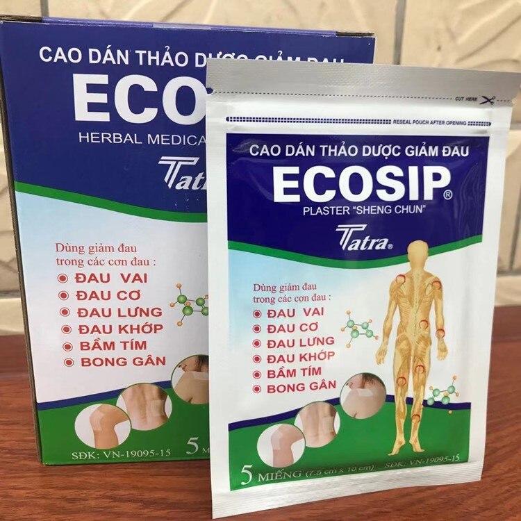 Новый вьетнамский пластырь Ecosip Herb для лечения костей, самоклеящийся пластырь для облегчения боли