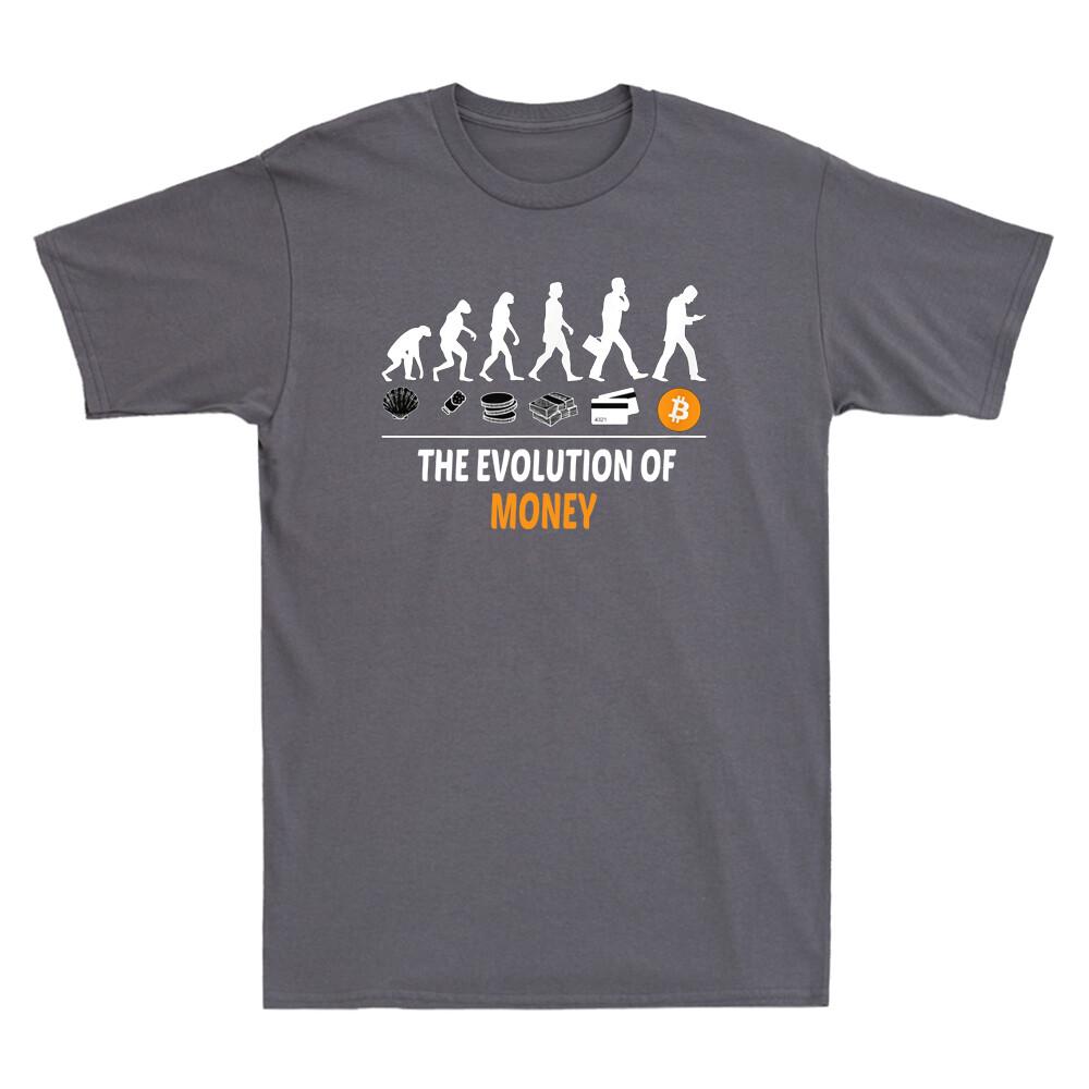 Btc Evolution Of Money Tee Funny Btc Currency Meme Unisexs Tshirt