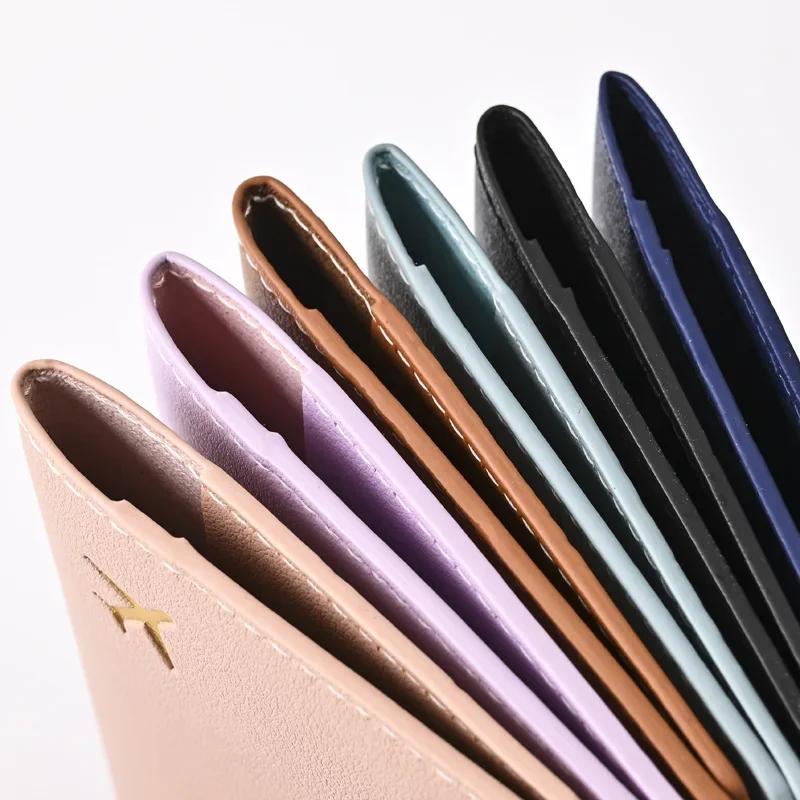 Обложки для паспорта, дорожный кошелек, держатель удостоверения личности, модный держатель для паспорта с принтом самолета, для женщин и мужчин, обложка для паспорта, зажим для авиабилетов