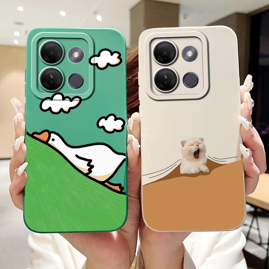 Для Infinix Smart 7 HD Чехол X6516 Милый Забавный Мультяшный Чехол Ударопрочный Чехол для Телефона Для Infinix Smart 7 Plus Smart7 X6515 Мягкие Чехлы