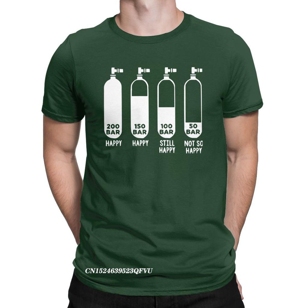 Мужская футболка Diving Divers 200 Bar Crazy Cotton Tees Harajuku Scuba Tshirt Round Gate Clothing Original
