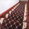 Nordic Stair Tread Carpet Non Slip Wooden Stair Mats Adhesive Free Self Adhesive Home Corner Stair Carpet Two Piece Set