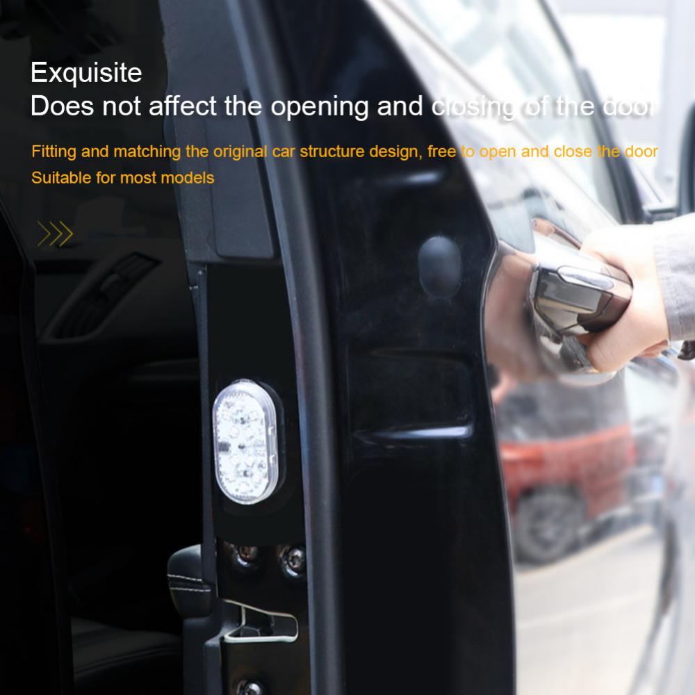 Вспышки света двухцветные защитные светодиодные стробоскопы для предотвращения столкновений, индукционные лампы для открытия дверей автомобиля, украшения для автомобиля, аксессуары для автомобиля