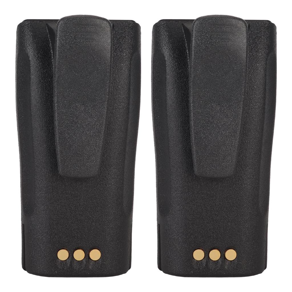 2 шт. Рация Литий-ионный аккумулятор 2600 мАч 7,4 В Аккумулятор для двухсторонней радиосвязи с клипсой для ремня для Motorola CP040 CP150 CP200 CP380