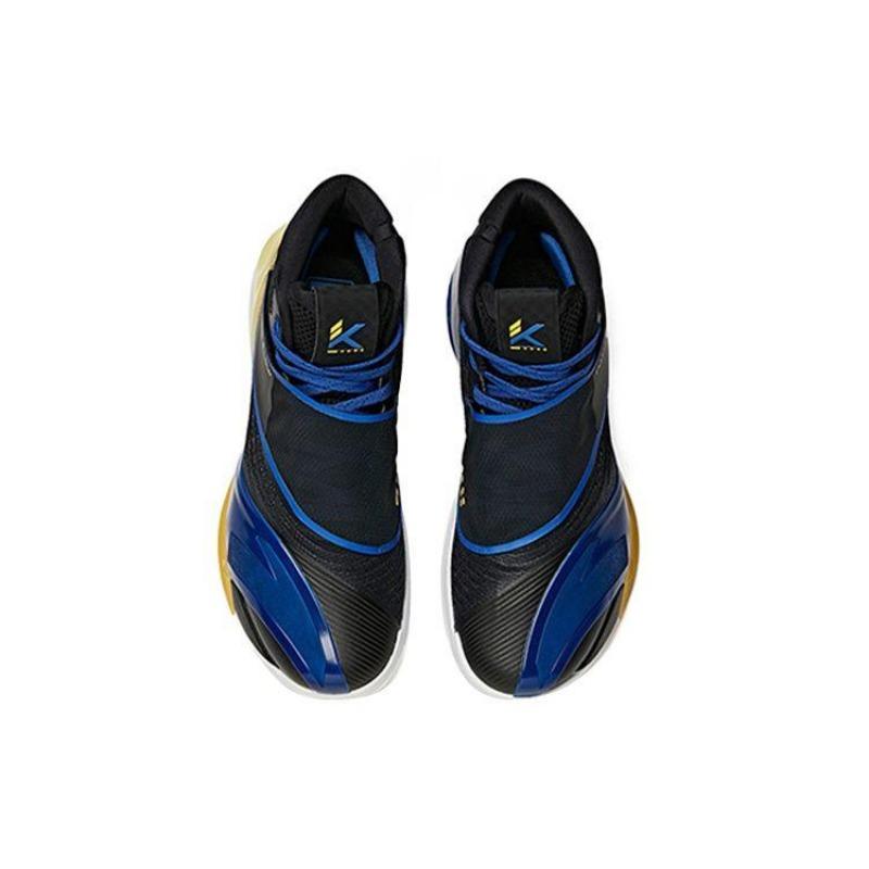Anta KT6 Away men's high-top basketball shoes black yellow blue, non-slip and wear-resistant 112121101-4