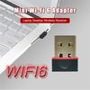 Мини WiFi 6 Адаптер для приема сетевого сигнала без драйверов USB Wi-Fi адаптер Plug and Play 2.4G Сетевая карта для ПК Настольного компьютера