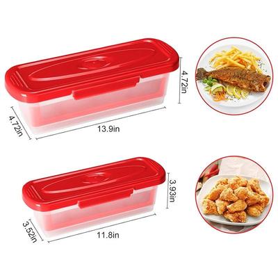 Миска-шейкер для кляра, Панировочная миска-шейкер с крышками, Шейкер для жарки куриных крылышек, рыбы, луковых колец, овощей