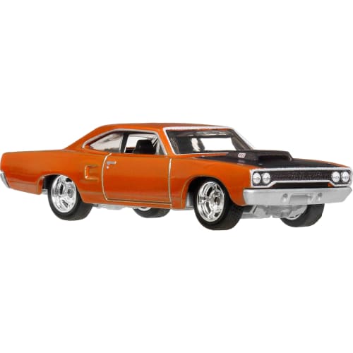 Hot Wheels Fast & Furious 1970 Custom Plymouth Road Runner Vehicle Toy, Orange, JBL87, Ages 3+