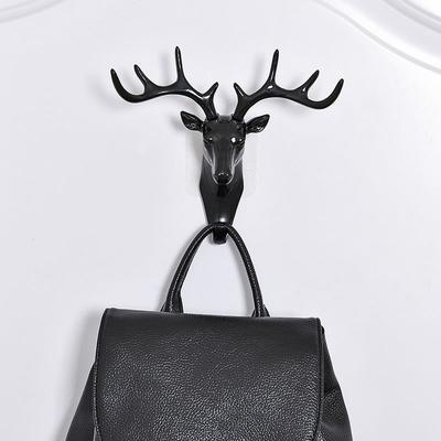 Настенный крючок, винтажная голова оленя, рога для подвешивания одежды, шляпа, шарф, ключ, рога оленя, вешалка, украшение на стену