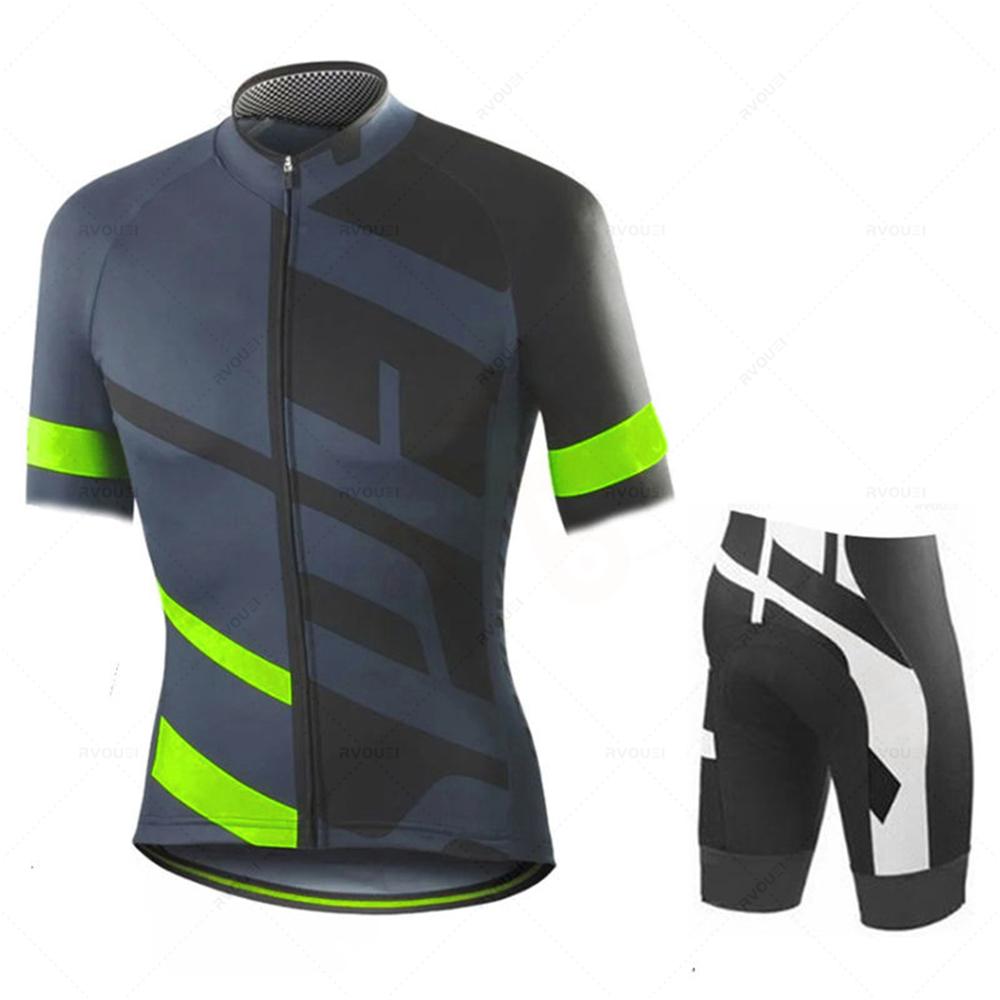 Дышащий Быстросохнущий 2024 Комплект Велоджерси Летняя Одежда Одежда для MTB Велосипеда Униформа Майо Ropa Ciclismo Мужской Велокостюм