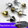 Double Feet Cone-Shaped Leather Bag Studs: DIY Mushroom Studs & Embellishments for Handmade Handbag Bottom Boards.
