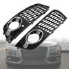 Pair Honeycomb Mesh Fog Light Open Vent Grill Intake 8KD807682 8KD807681 Fit for A4 B8 2009-2012
