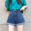 Women's Denim Shorts Summer High Waist Casual Wide Leg Hot Shorts for Women