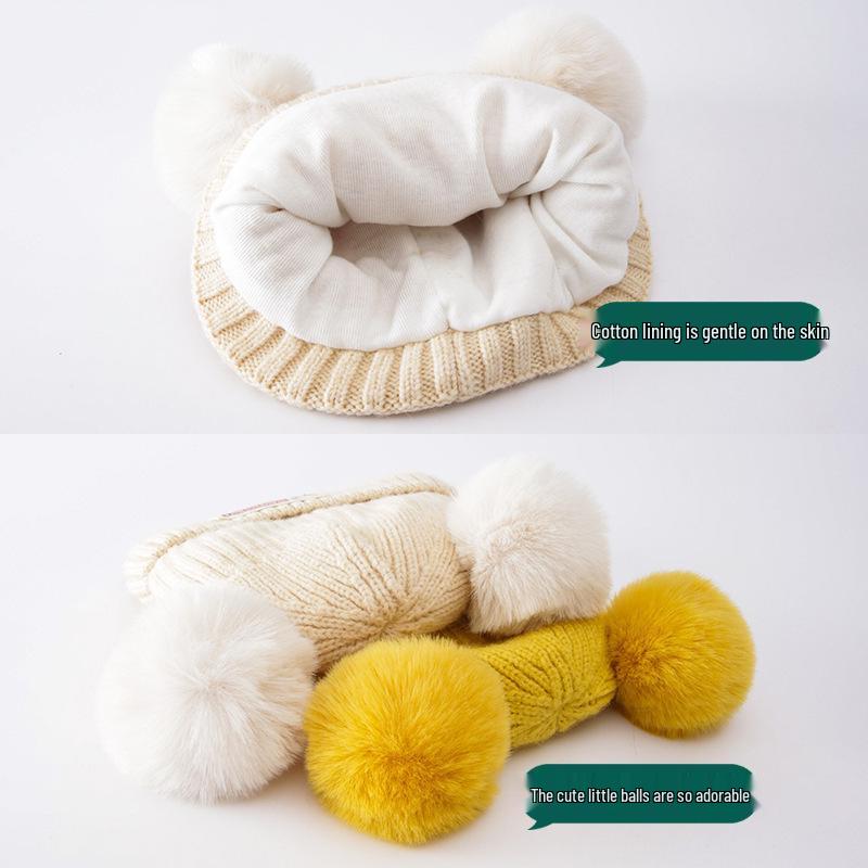 Adorable Newborn Wool Hat: Cozy Knit Cashmere for Boys & Girls, Perfect for Autumn/Winter.