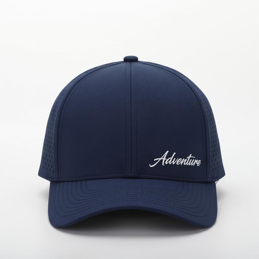 High Quality Sporty Mesh Sports Cap with Embroidery Puff Printing Perforated Design-Adjustable Common Fabric