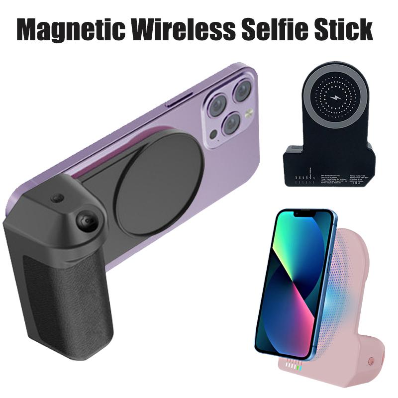 Magnetic Wireless Selfie Stick Type-C Charging Multifunctional Camera Handheld Holder Bluetooth-compatible for Iphone Android