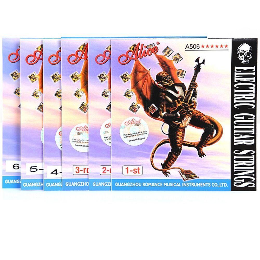 A506SL Струны для электрогитары E (первый) - (шестые) Аксессуары для электрогитары Артист и Начинающие