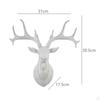 Настенная скульптура из смолы «Голова оленя», коллекционная, ремесленная работа, декор с изображением оленя