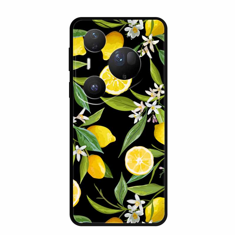 Для Huawei Pura 80 Ultra 5G Чехол Coque Мультяшный Кот Расписной Черный Силиконовый Мягкая Задняя Крышка Для Huawei Pura 80 Ultra Чехлы Оболочки