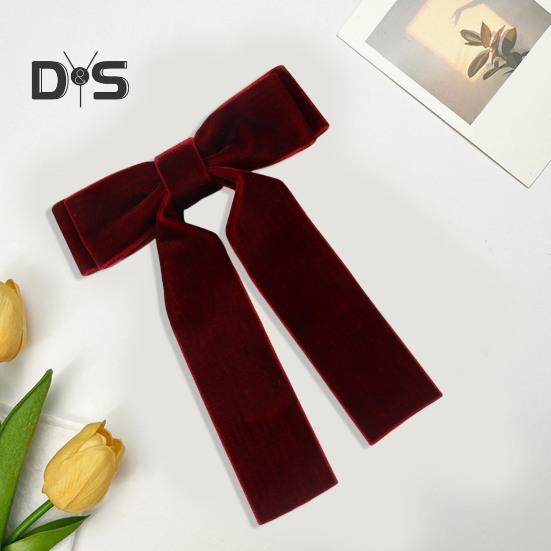 Ribbon Bowknot Decor Hair Pin Anti-slip Hair Clip Headband Scrunchy Ponytail Holder Women Girl Decorative Hair Accessory