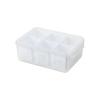 1 Set of Multi-functional Transparent Box Detachable Six-compartment Food Storage Box Partition Design Kitchen Refrigerator Fruit Preservation Box