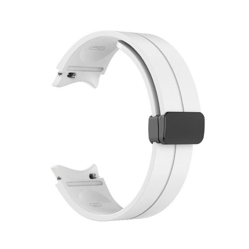 Силиконовый ремешок для Samsung Galaxy Watch 6/5/4 44 мм 40 мм 5 Pro 45 мм с магнитной пряжкой для Galaxy Watch 4 Classic 42 46 мм