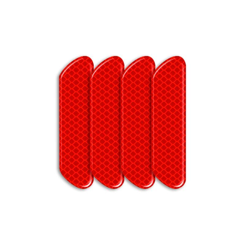 XOWS7 4pcs Car Door Reflective Strips security Warning Stickers For Skoda Octavia Fabia Kamiq Kapoq Kodiaq Rapid SCALA Superb