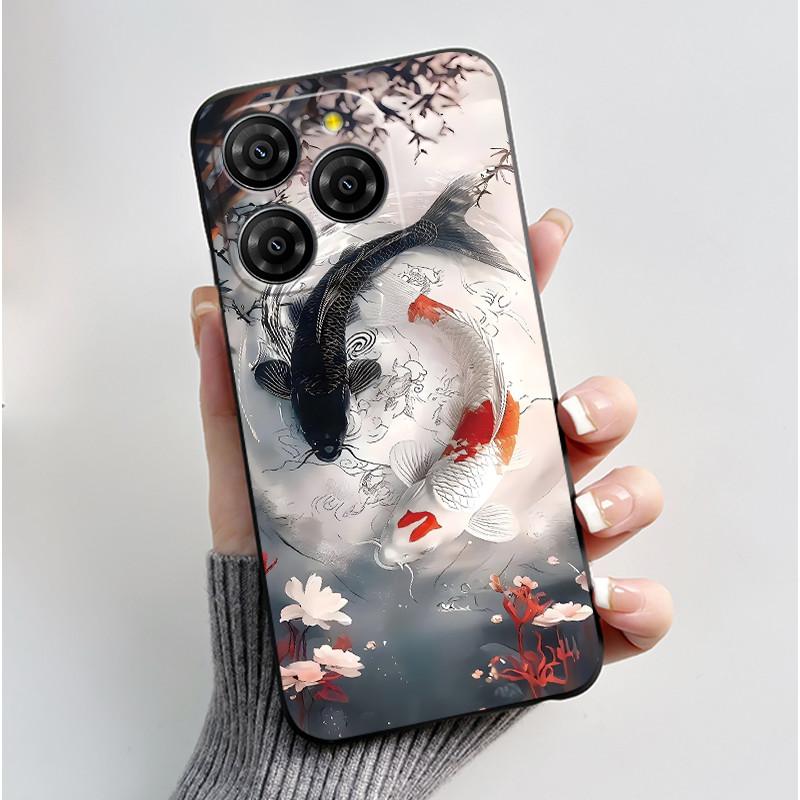 For Blackview Shark 9 5G Case Cute Funny Love Heart Rabbit Soft Silicone Protective Back Cover For Black View Shark 9 Phone Case