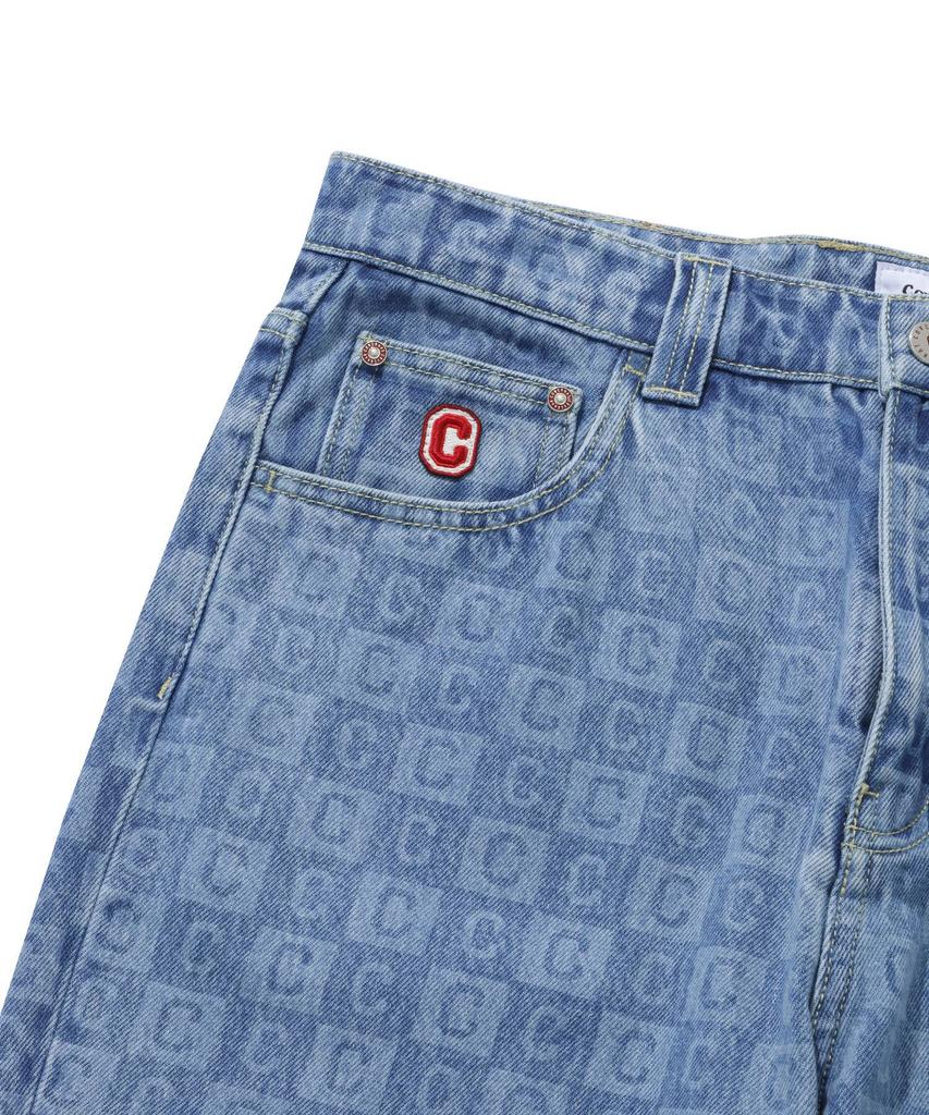 COVERNAT C Pattern Denim Regular Pants Blue