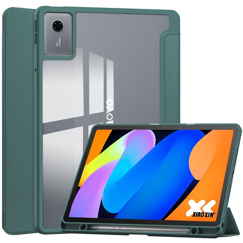 Чехол для Lenovo Idea Tab 11 с держателем для стилуса, прозрачный акриловый, умный магнитный чехол для Coque Lenovo Idea Tab 11 Tb336fu Tb336zu