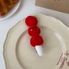 Korean Style Funny Tomato Duckbill Clip Simulation Food Cartoon Side Clip Back Clip  Female