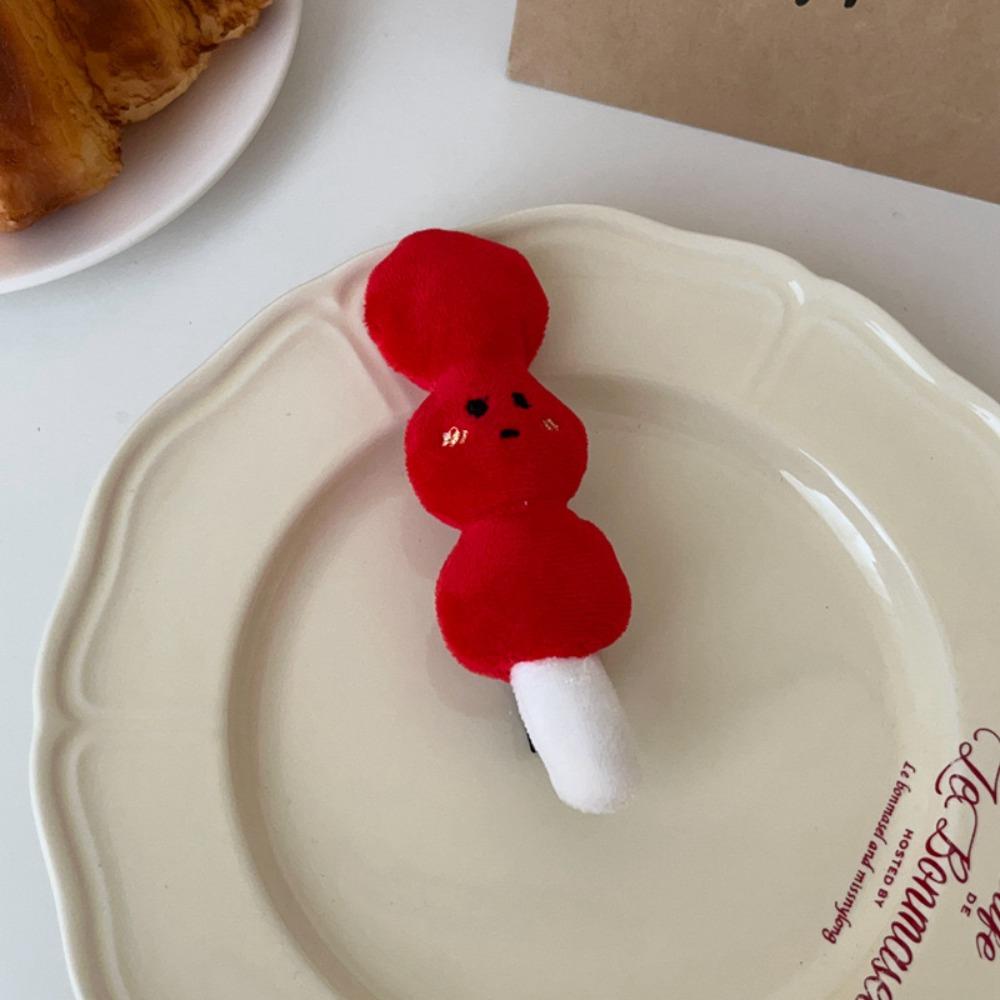 Korean Style Funny Tomato Duckbill Clip Simulation Food Cartoon Side Clip Back Clip Female