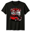 Red Mini Cooper Classic Cars Automotive Mens T-Shirt Womens Tee Graphic Top