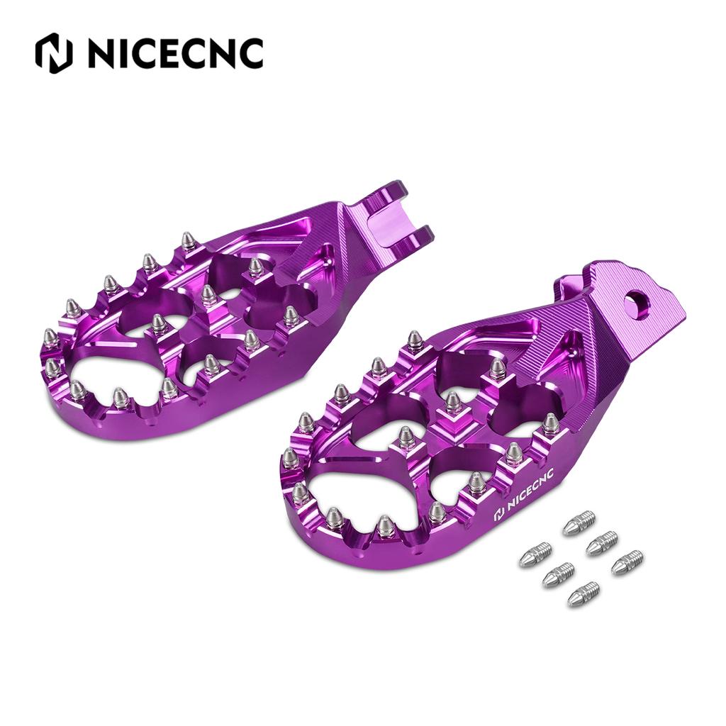 NICECNC For Surron Light Bee X S L1E Electric Dirt Bike Enlarged Aluminum Foot Pegs Footrest Footpegs For Segway X160 X260 2025