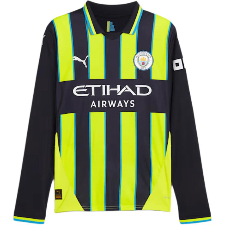 Puma Футболка мужская с длинным рукавом Manchester City SS24 Replica Away, желтая 775087-02