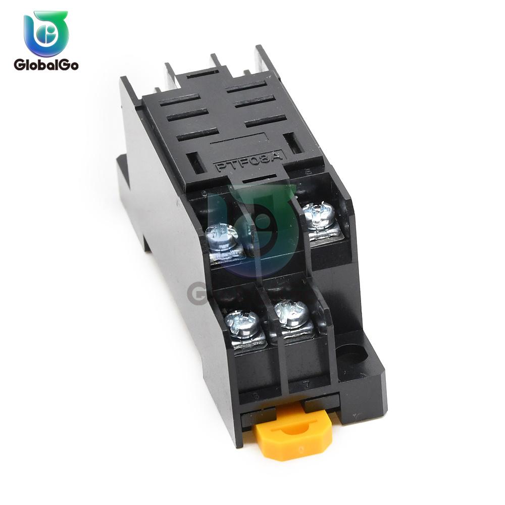 Реле питания с катушкой AC 220V DC 12V 24V 10A 8PIN, Электронный мини-электромагнитный релейный модуль DPDT LY2NJ, База для розетки