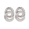 Fashion Circle Twist Earrings Geometric 8 Word Pattern Earrings Personality Female Jewelry
