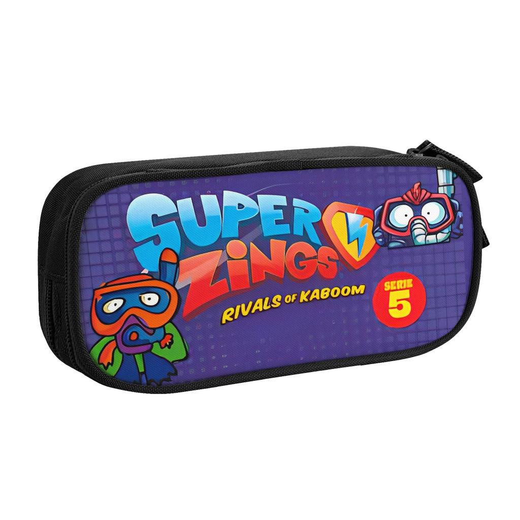 Super Zings Pencil Case Battle for the City Pencilcases for Girls Boys Big Capacity Bags Students School Gifts Accessories