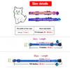 Personalized Cat Collar Kitten Puppy Embroidered Name ID Tag Adjustable And Bell
