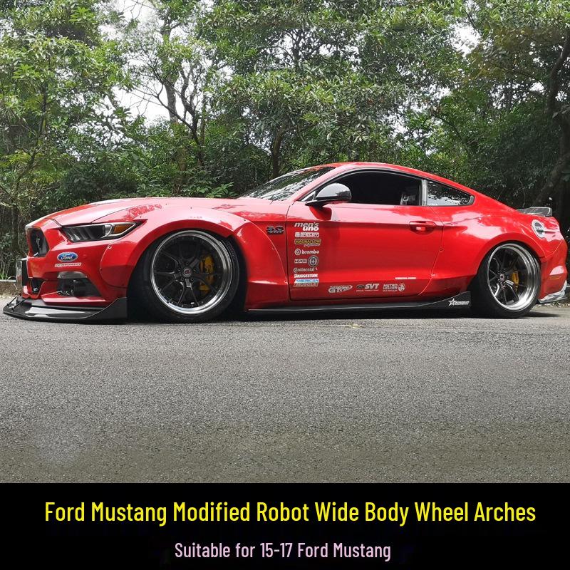 Rear Wing and Fender Flares Kit for 15-17 Ford Mustang Wide Body