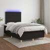 VidaXL Bed Slatted Base with Mattress and LEDs, Upholstered Bed, Double Bed, Adult Bed for Interior Bedroom, 3135503