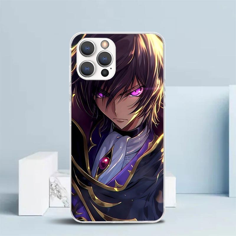 Мягкий чехол Code Geass для iPhone 16 17 Air 15 14 Pro Max 16E Чехол для телефона 13 Mini 12 11 7 SE 8 С рисунком Подходящие чехлы 16 17