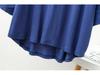 Women's Modal Loose Half-Sleeve Summer Bottoming Shirt: Lightweight, Pajama-Style, Large Size, Short Front, Long Back.