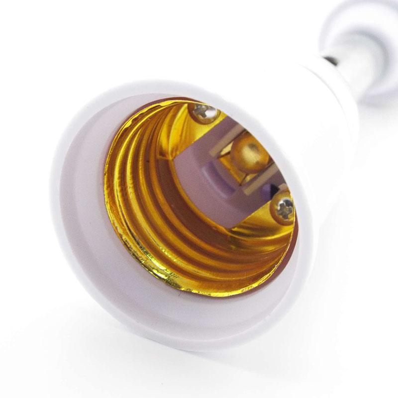 Гибкий удлинитель E27 на E27 для светодиодных ламп с патроном, держатель для цоколя E27, адаптер-удлинитель для винтовой лампы