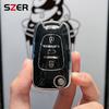Модный чехол для складного ключа автомобиля из ТПУ, брелок для Hyundai I20 I30 Elantra Azera Veracruz Veloster Kia Rio K7 K5 Sportage Sorento