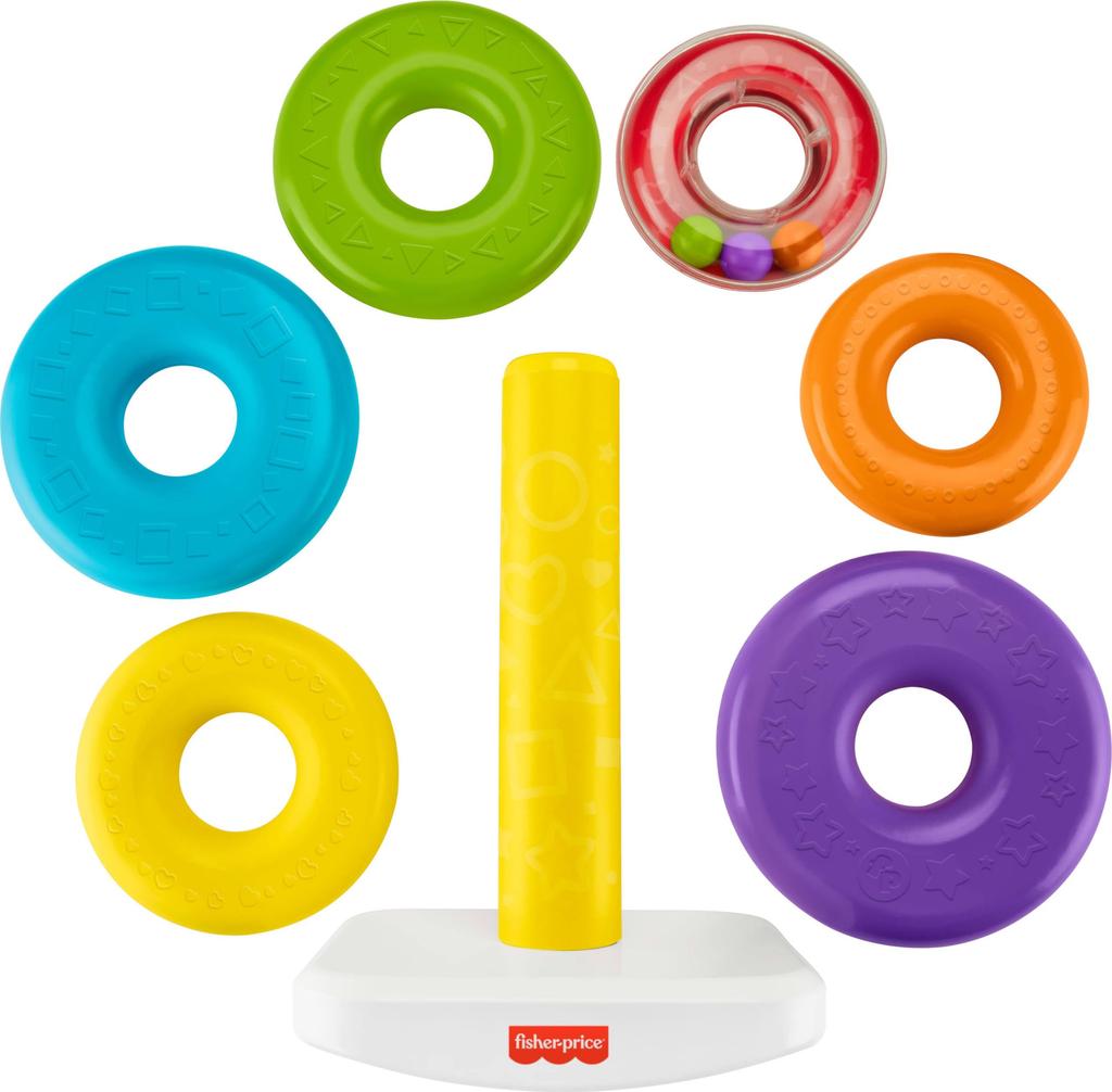 Jumbo Swinging Baby Educational Toy for Ages 1 and GJW15 Fisher-Price Tower, Toy, Up, Colorful,