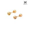 Gold N 14K Simple Gold Ball 3mm Piercing