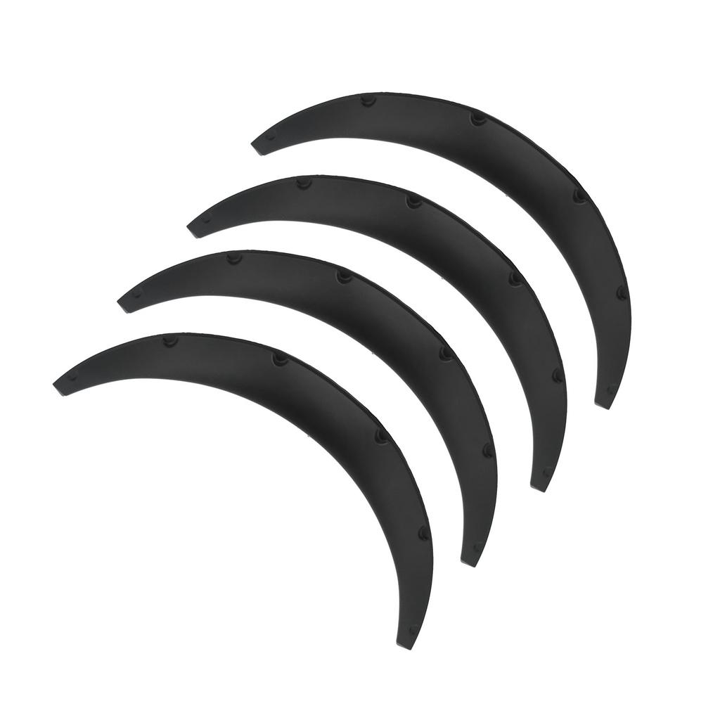 4pcs Wheel Eyebrow Protector Flexible PP Widened Decorative Wheel Arches Lips Universal for Car110mm   4.3in